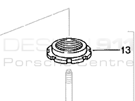 Amortiguador Arandela cóncava. Porsche 993 RS