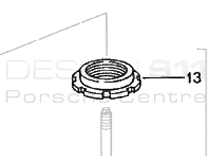 Amortiguador Arandela cóncava. Porsche 993 RS