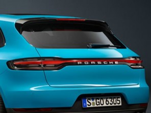 Rear tailgate conversion kit for Macan MKI - standard lights silver PORSCHE inscription - 95B827041BYGRV, 95B04490500