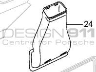 Heckspoiler Lufteinlasskanal Porsche 996 Turbo / GT2 - 99611014171