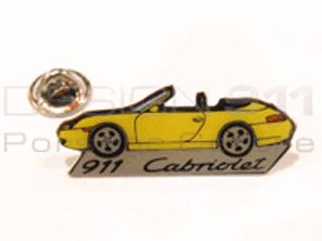 Anstecknadel 'Porsche 911 Cabriolet' Gelb