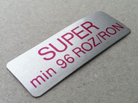 Decalcomania Super Carburante. Porsche 911 (930) 1975 – 1989 - 93070120304 - CB.930.701.203.04