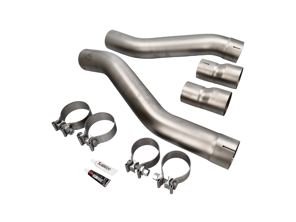 Akrapovic Exhaust Link pipe S Version (Titanium). Porsche 958 Cayenne S Hybrid
