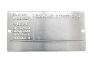 底盘识别标签。保时捷 911 1981-89 - 92870111100