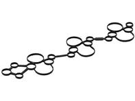 Guarnizione coperchio testata cilindri. Porsche 9YA Caienna / 971 Panamera - 9A710364910, 9A710365010, 938.240, 938.250 - 938.240, 938.250