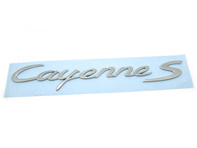 CAYENNE S - Chrom-Heckplakette für Porsche 958 Cayenne MKIII - 95855967600, 958559676000C1