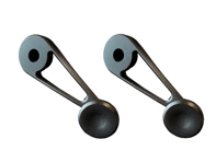 Aluminium manual window crank handles. Porsche 911 1964-1989 - 91154247103, 91154247101, AKCRANKPAIRB, AKCRANKPAIR