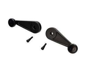 Manivelles de lève-vitres manuelles en aluminium. Porsche 911 1964-1989 - 91154247103, 91154247101, AKCRANKPAIRB, AKCRANKPAIR