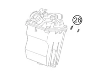 动力转向储液罐 O 型圈和卡箍 AD10。保时捷 996 GT3 CUP。 - 99923054440