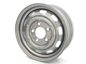 15' 7inch ET23.3 Steel Wheel with Silver / Grey Finish - SWPO9117015