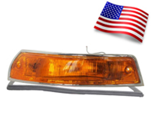 Unidad indicadora con lente y sello (SWB). Porsche 911/912 1965-68 EE. UU. - 90163140202, 90163140102, 15848, 15848/D, 15848/S