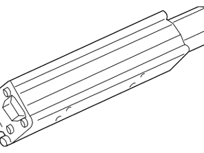 Heckspoiler elektrische Widder 3' eRam Kit™. Porsche 997TT - 99751294300
