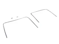 Kit moldura cromada luneta trasera original. Porsche 911 1965 a 1983 - 64454192106, 90154591220, 90154591120