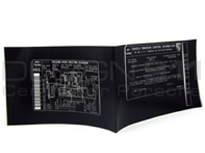 Sticker Engine Specifications. Porsche 996 Turbo 2002 (USA) - 99600610973