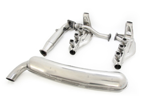 Uitlaat en warmtewisselaar Single Outlet System Porsche 911 1984-89 - 91133091104S, 91122092100S, 91122092201S, 93011116905