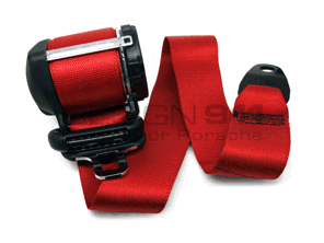 Seat belt Rear Coupe in RED. Porsche 996 / 997 - 99680398306N13, 99780303502N13, 99680398406N13, 99780303602N13, 99780303508N13