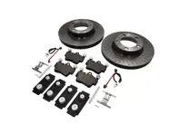 FRONT Brake Pads and Brake Disc Package. Porsche 997 C2 Brembo - 99635140501, 99635140601, 99761275601, 99761275901, 99635108802, 95535296000, 99735193907