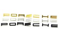 P O R S C H E - Individual letters for rear boot in black . Porsche 911 1966-73 - 901.559.301.23, 90155930123, 901.559.301.22, 90155930122, 911775-P-SCH, 911775-O-SCH, 911775-R-SCH, 911775-S-SCH, 911775-C-SCH, 911775-H-SCH, 911775-E-SCH