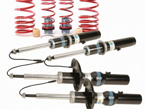 Bilstein B4 Damptronic Stoßdämpfer vorne und hinten & VTF Tieferlegungsfedern für Porsche 981 Boxster / 981 Cayman / 991 / 718 Cayman / 718 Boxster - 98134304504, 98134304509, 98134304511, 98134304513, 98134304507, 982413029B, 982413031B, 982413031D, 982413031F - 23-276710