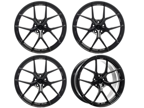 Titan 7 Gesmeed T-S5 Split 5 Spaaks Lichtmetalen Velgenset 21" Wicked Black. Porsche 9J1 Taycan - TS502195050513071WB, TS502111555513071WB