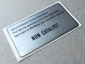 Non Catalyst decal. Porsche 911 (1976) - 477000269 - CB477000269