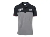 Polo da uomo Porsche, rosso grigio melange - Martini Racing Collection
