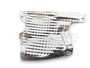 Rear bumper heat protection shield. Porsche 957 Cayenne - 95550574700, 95550574800