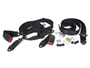 Cinturones diagonales y de regazo traseros estáticos de 3 puntos (juego de 2). Porsche 356 / 912 / 911 hasta 83 - 91180304904