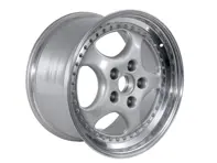 Cerchio anteriore in lega leggera da 18 pollici, argento metallizzato. Porsche 964Turbo 3.6L - 96536213600, 96536214000
