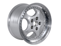 18-inch lichtmetalen velg voor, zilver metallic. Porsche 964 Turbo 3.6L - 96536213600, 96536214000