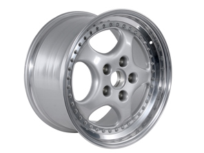 Cerchio anteriore in lega leggera da 18 pollici, argento metallizzato. Porsche 964Turbo 3.6L - 96536213600, 96536214000