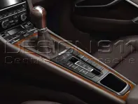 Copri console centrale in MOGANO SCURO. Porsche 991 / 981 Boxster/Cayman / 718 Boxster/Cayman - 99155398103S65