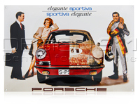 Enamel Plate Porsche Classic 'elegante sportiva' - PCG00099914