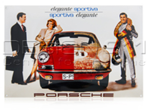 Emaille plaat Porsche Classic 'elegante sportiva' - PCG00099914
