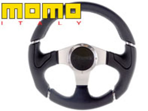 Steering wheel millenium- black leather - Momo - M11106542111R, M11106545111R