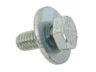 Bolt With Washer For Exhaust, M6 X 14. Porsche 993 C2 / C4 1994-98 - 90007537401, 90007537402