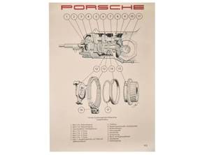 Poster - Sezione trasversale della Porsche 356A Synchromesh - PCG35646010, PCG35610030
