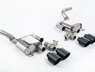 Silenziatori posteriori con valvola di scarico sportivo Milltek con terminali di scarico GT-115 in Cerakote nero. Porsche Macan 95B MK2 GTS e Turbo - 95B253601DY, 95B253600CY, 95B253612MY, 95B253611MY, 95B253600DY, 95B253601EY - SSXPO177