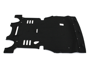 Onderzijde bekleding, Voorzijde. Porsche 95B.2 Macan >>2021 - 95B863821E, 95B863821C