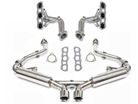 Paquete de rendimiento de carrera de escape. Porsche 981 Boxster / 981C Caimán - 98111192101, 98111192201, 98111192104, 98111192204, 98111122101, 98111123100, 98111123100, 98111132100, 98111142100, 98111143100, 98111122201, 98111123200, 98111132200, 98111142200