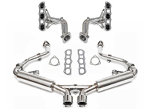 Paquete de rendimiento de carrera de escape. Porsche 981 Boxster / 981C Caimán - 98111192101, 98111192201, 98111192104, 98111192204, 98111122101, 98111123100, 98111123100, 98111132100, 98111142100, 98111143100, 98111122201, 98111123200, 98111132200, 98111142200