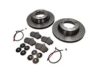 Pack plaquettes de frein arrière + disque de frein. Porsche 996 1997-04 - 99635240104, 98635293911, 99661236501, 99635208602, 99635208600, 99635240104BRE, 98635293911BRE