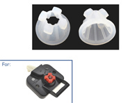 Rubber inserts for rear lid lock. Porsche 924 / 944 / 968 - 5947, 94453805604, 94453895501, 94453895601