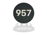 Wheel cup '957' logo, Matt black. Porsche 957 Cayenne - PCG957303A