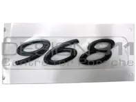 '968' Rear Badge. Porsche 968 - 9445592200370C, 944.559.220.03.70C