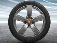 20' Cayenne Sport Classic in Platinum (satin-gloss) Alloy Wheels & Winter Tyres Original Porsche - 9Y0044610E