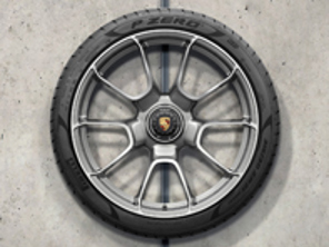 Cerchi in lega da 20"/21" Turbo S dal design esclusivo Platinum Silver e pneumatici estivi per 992 (911) Turbo - 992044660AH