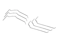 Clamping spring kit headlamp. Porsche 911 / 964 - 90163111602, 64463112200