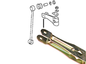 Levier de stabilisation de l'essieu avant. Porsche 911 65-73 / 914 - 90134371301, 1640550500