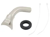 Buse de dégivrage avec anneau en caoutchouc et pince, ARRIÈRE. Porsche 911/912 (1965-68) - 90157204122, 90157204222, 99970204050, 99951300340, 99951300240 - 1628000550, 1628000560